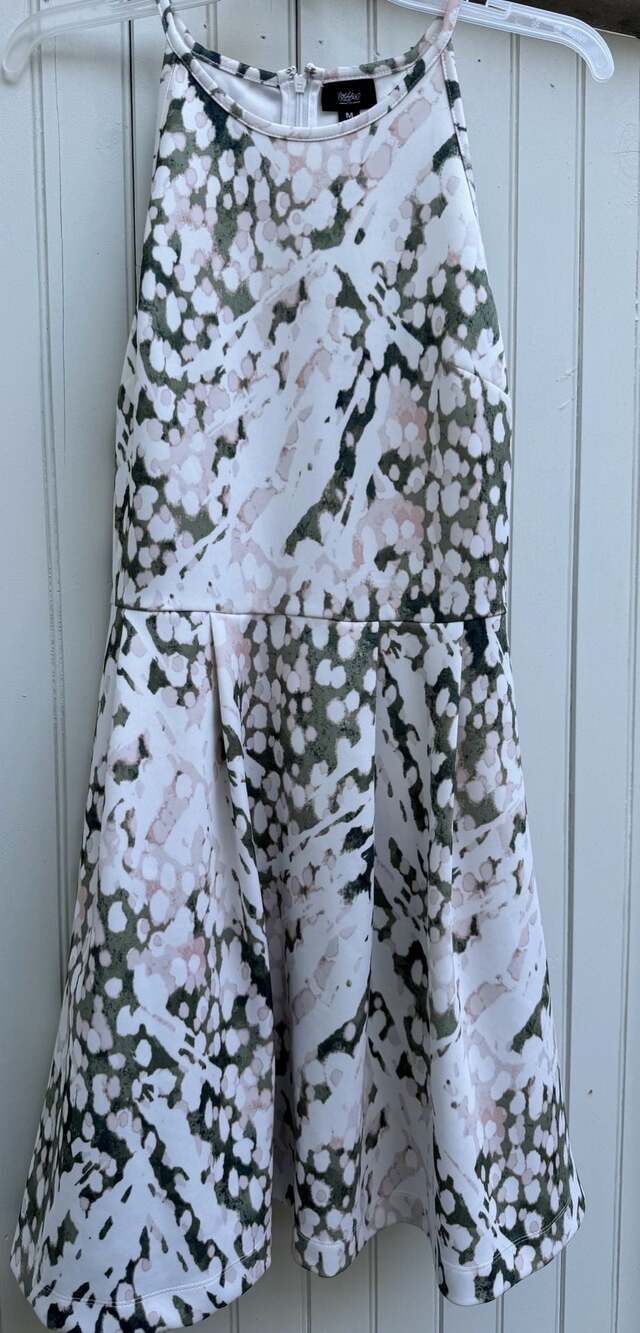 Mossimo Size M Sleeveless Abstract Print Fit and Flare Dress